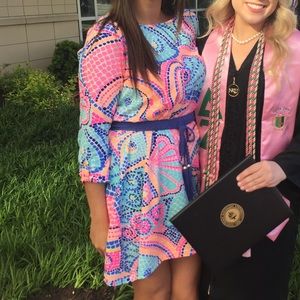 EUC Lilly Pulitzer Edna Dress Tile Wave